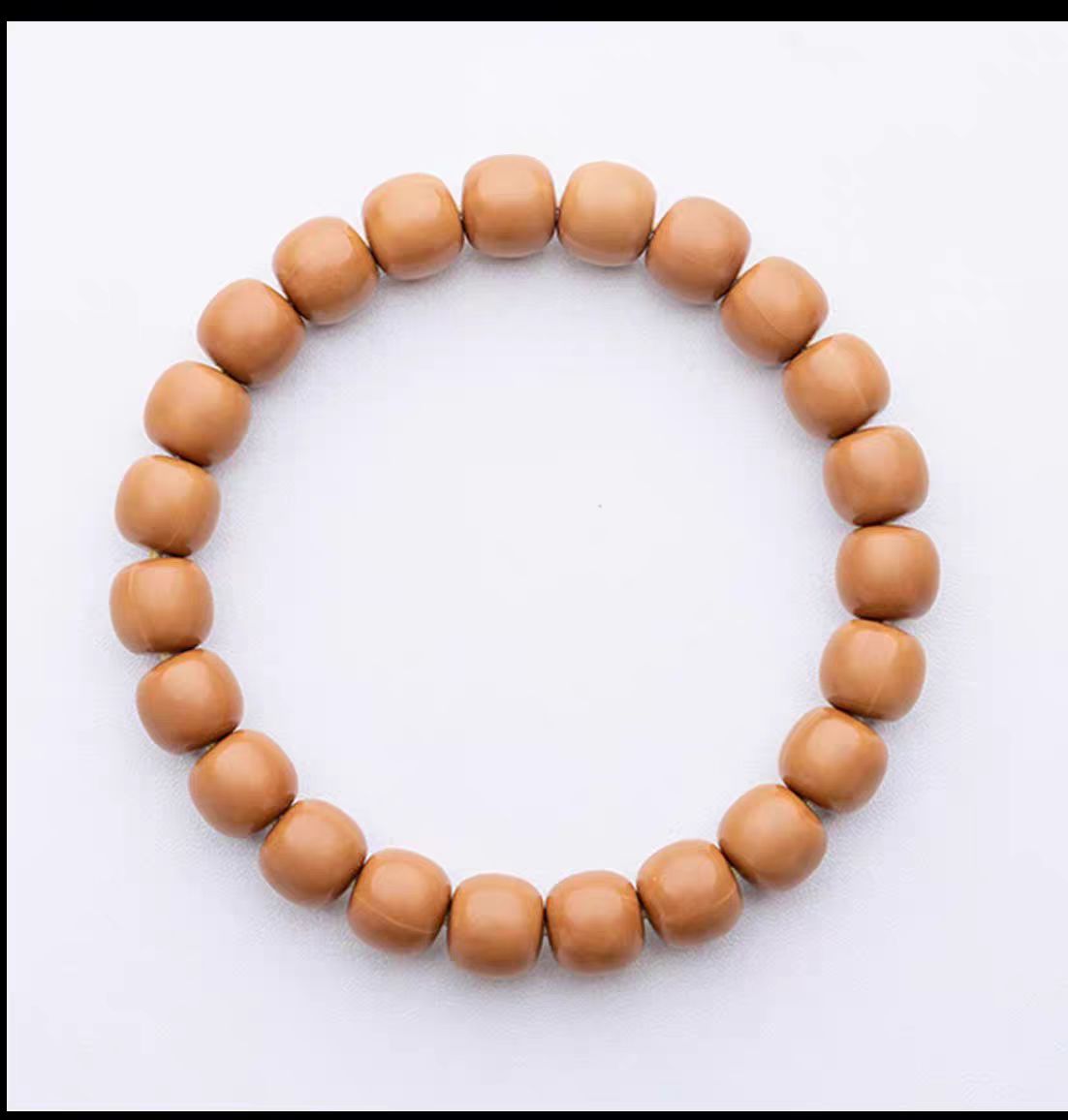 全品猴头手串老型正圆桶珠手串雕刻核桃文玩佛珠盘玩全品无暇