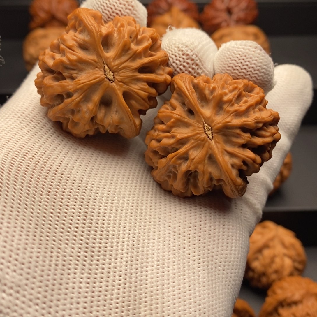 风***雨文玩核桃把件39尺精对秦闷