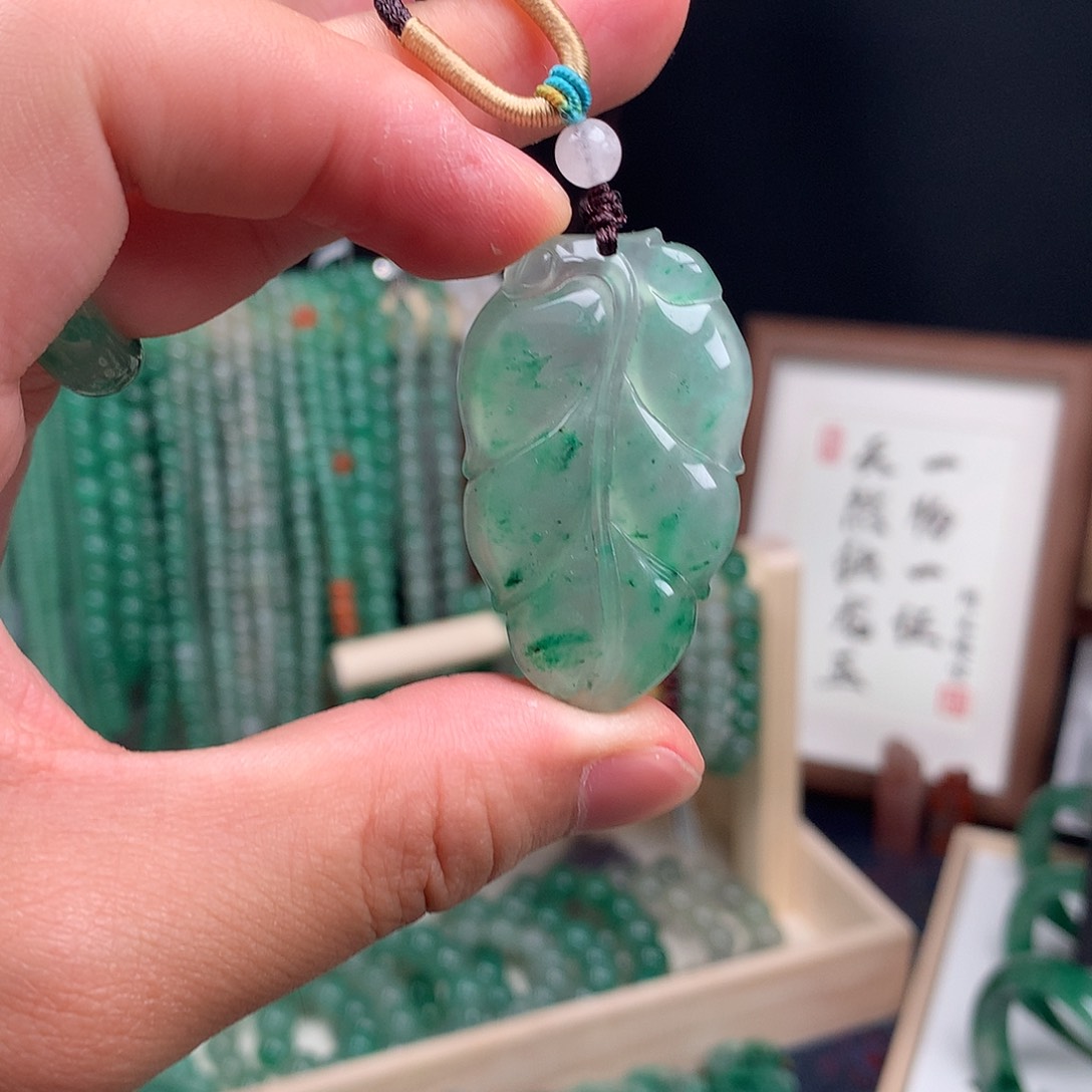 石英质玉未镶嵌吊坠(不含链)雏*·冰叶子