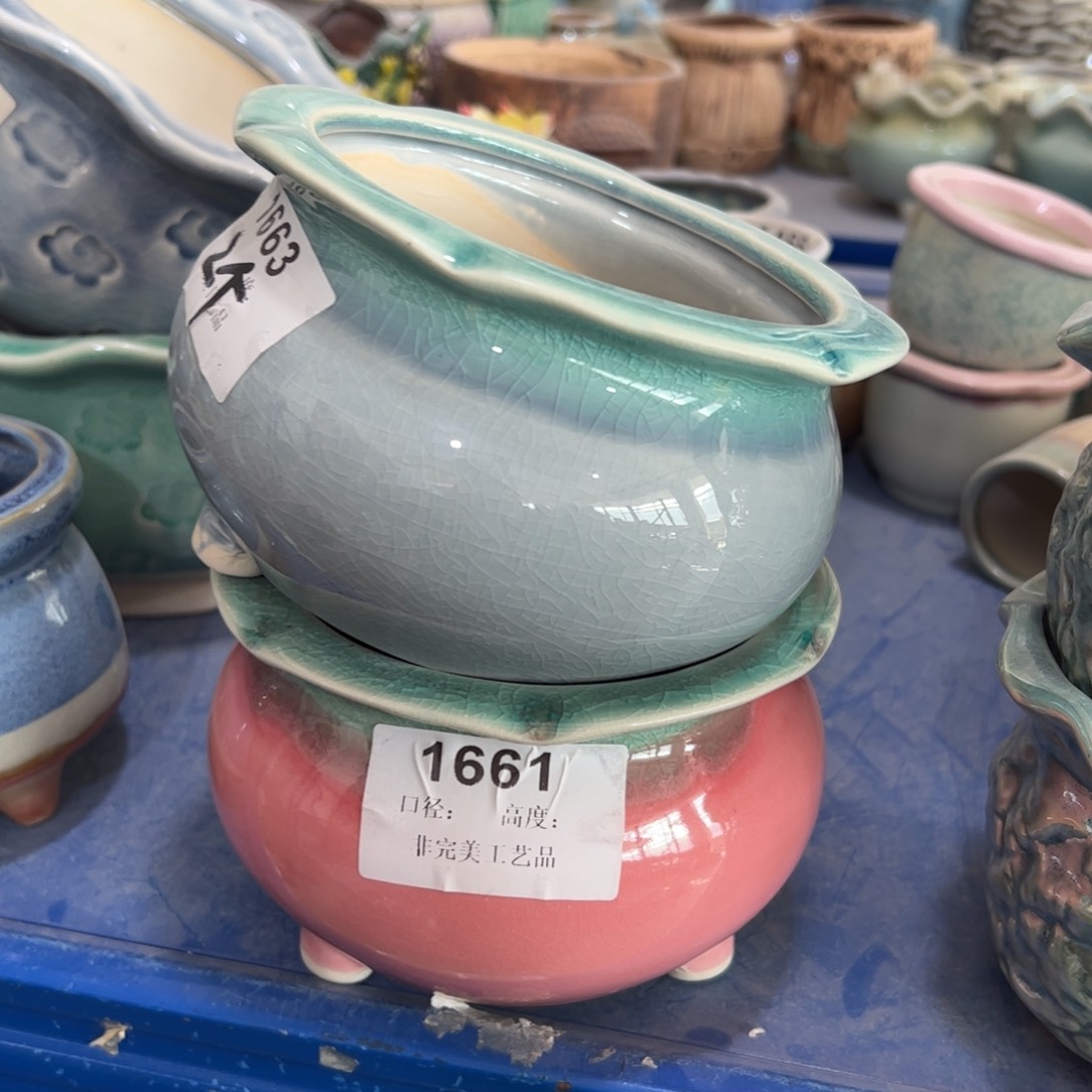 陶瓷陶瓷多肉花盆@@1663