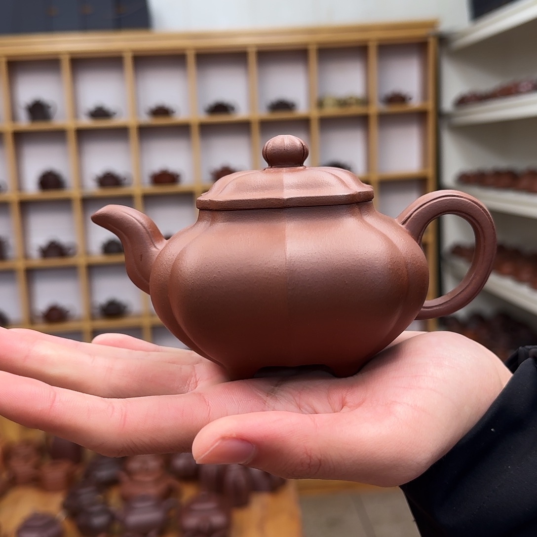 紫砂茶壶筋纹传炉330cc