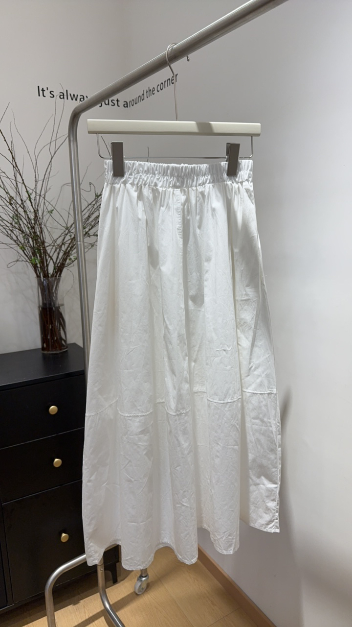 三生｜白色花苞裙