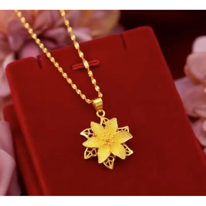 铜合金项链 合金项链【紫荆花项链】2025爆款女士项链时尚百搭气质