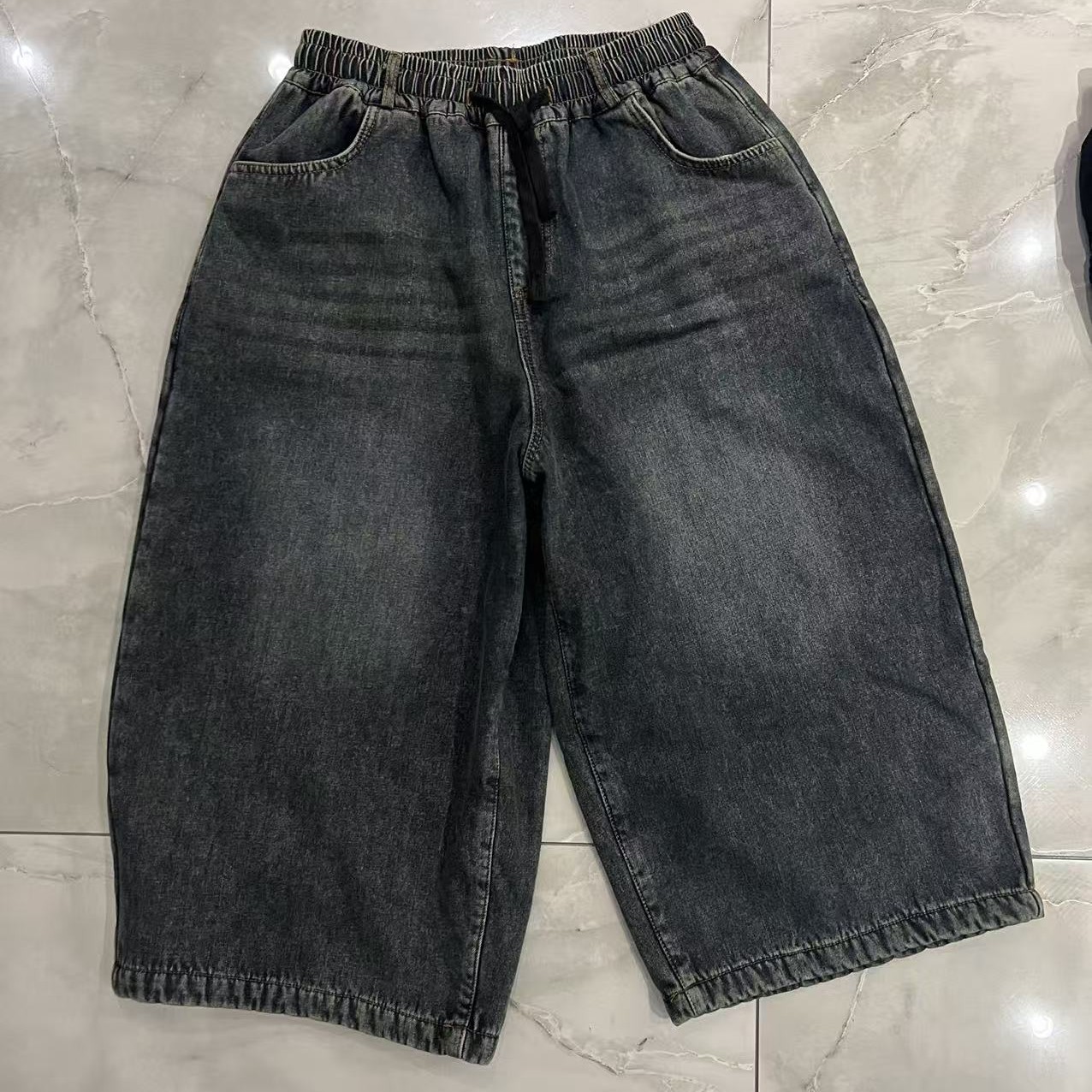 秋冬加绒高腰显瘦牛仔裤