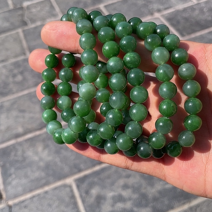 和田玉手镯未镶嵌巨漏碧玉微猫手串卡10多样性发货拍一发一