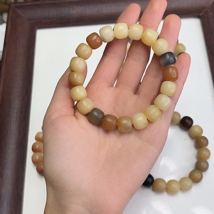 菩提根/象牙果手串卡12干磨正桶