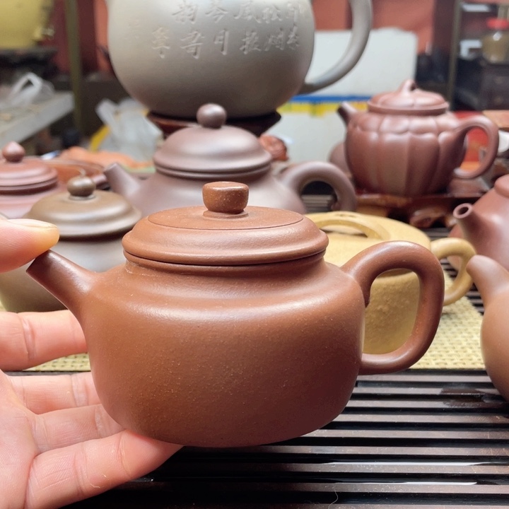 茶壶紫砂降坡泥德钟壶手工制作