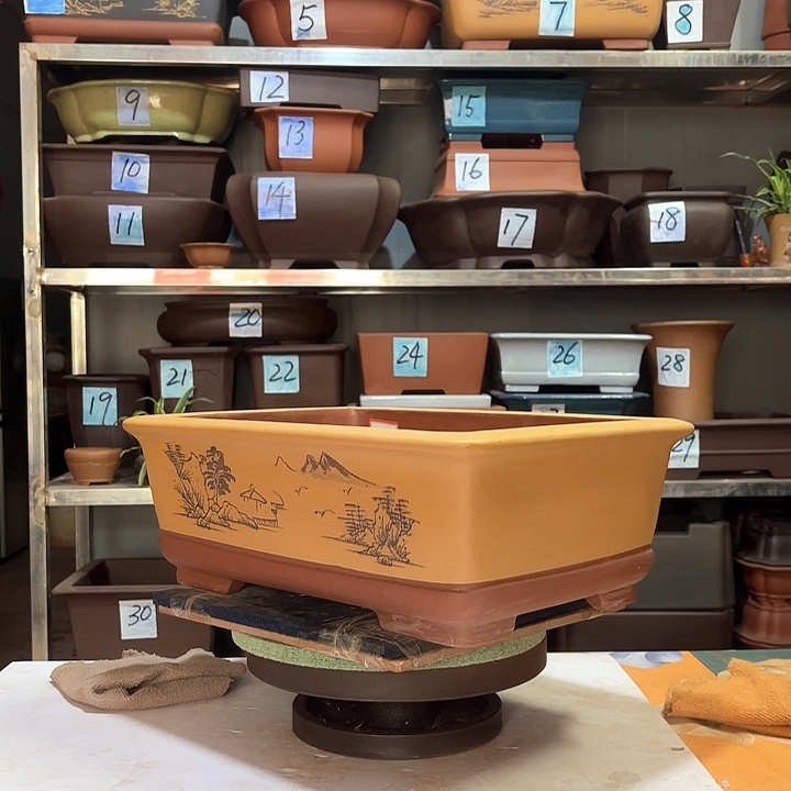 红陶宜兴紫砂花盆