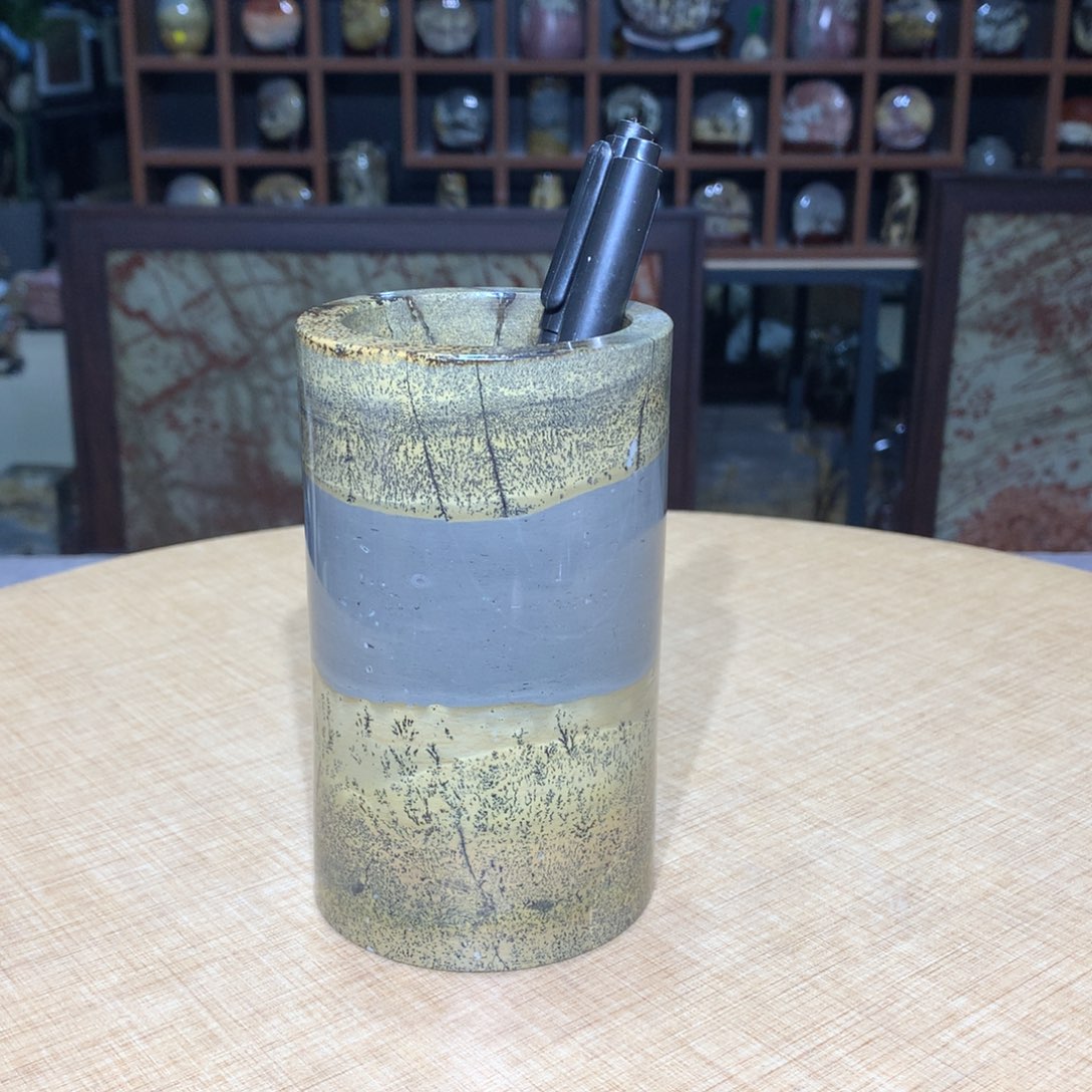 紫砂广西国画石摆件，收藏观赏