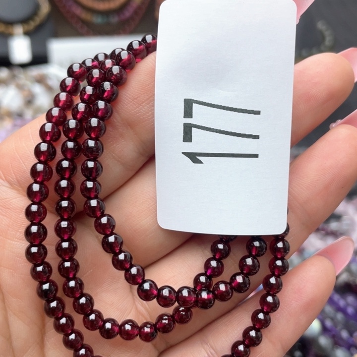 石榴石天然手链未镶嵌