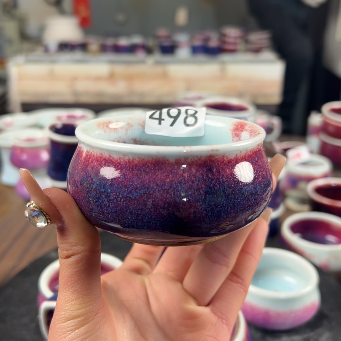 瓷片微瑕主人杯纯手工