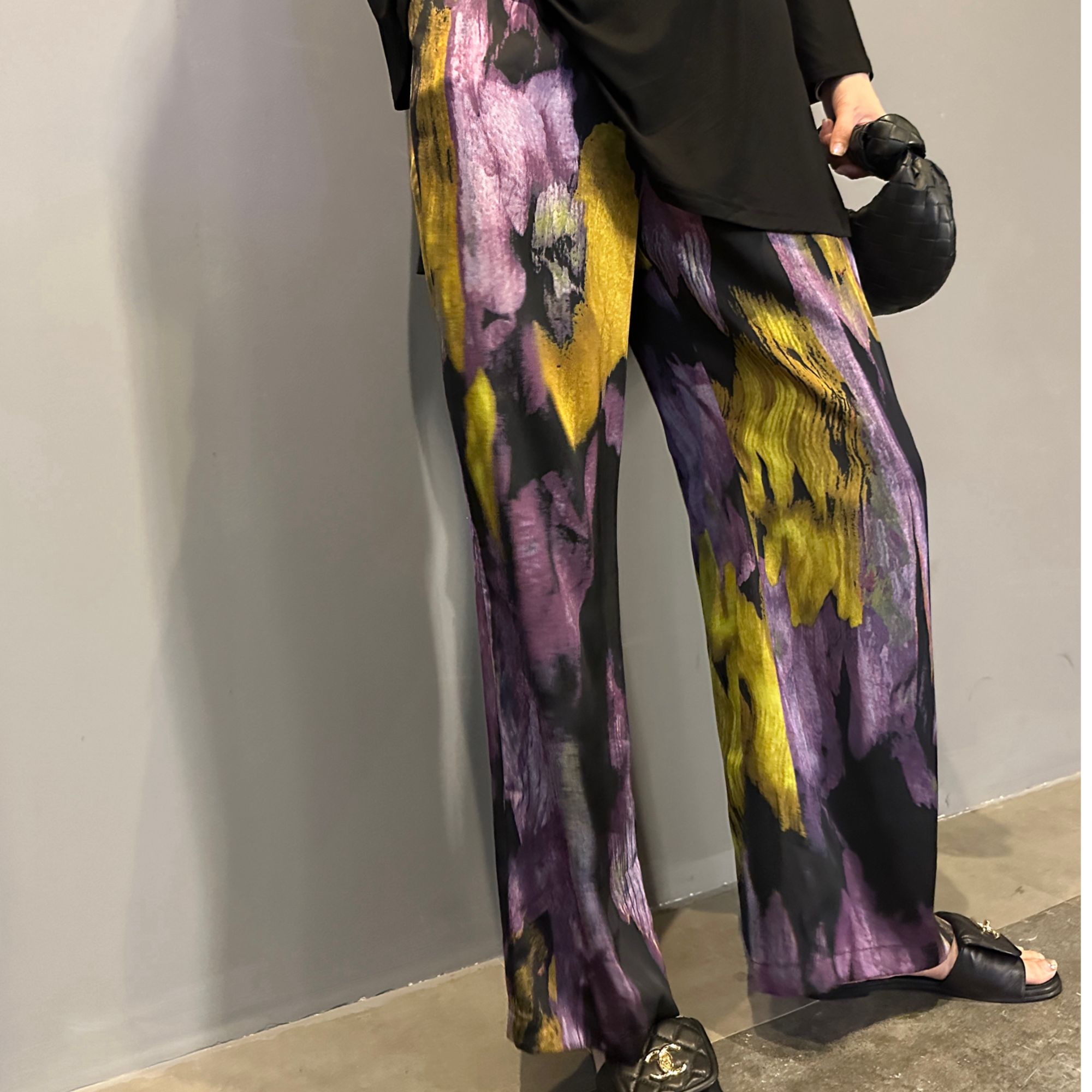 FL 3186｛紫金逸影｝高端定制宽松显瘦时尚百搭新款夏日长裤 COLA