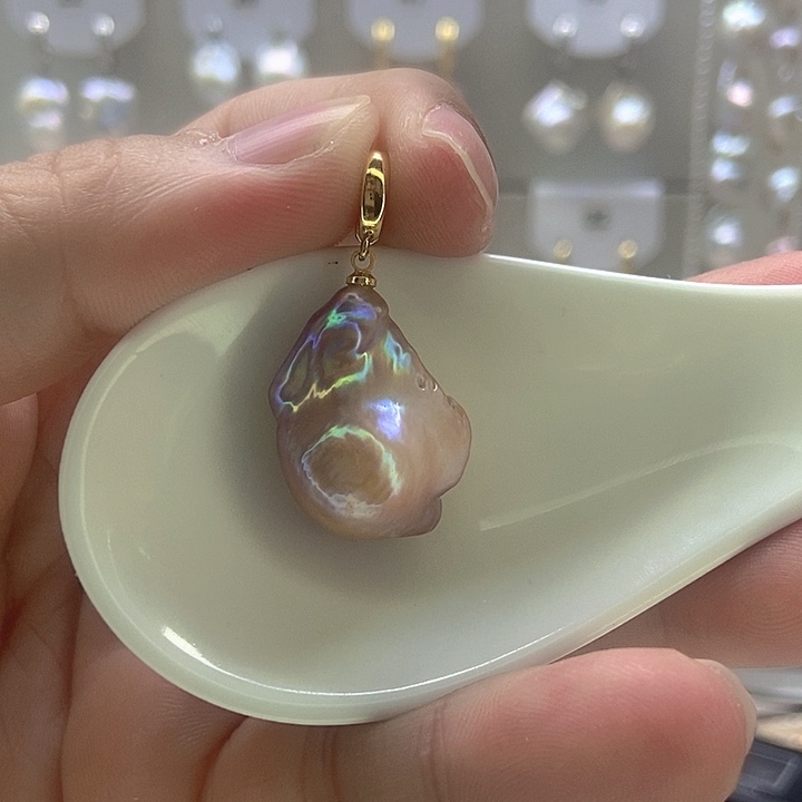 颈饰银S925镶嵌淡水珍珠47