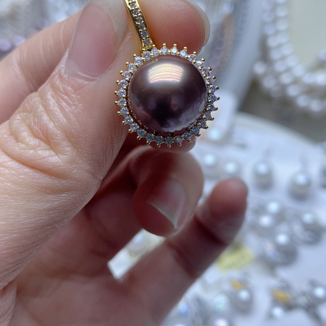 未镶嵌吊坠淡水珍珠