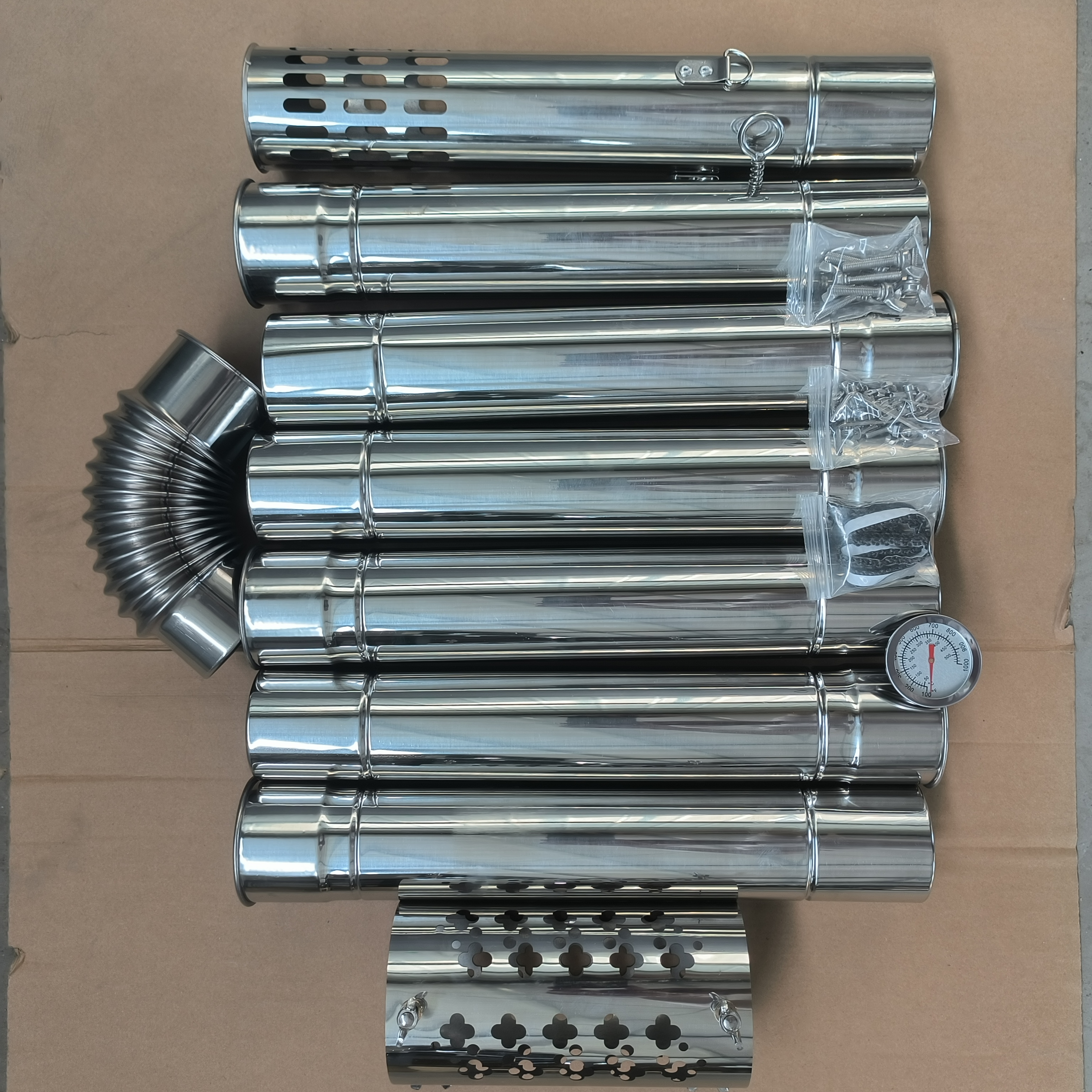 【户外7公分烟管配件】不锈钢壁炉户外自建房别墅茶室帐篷野钓露营