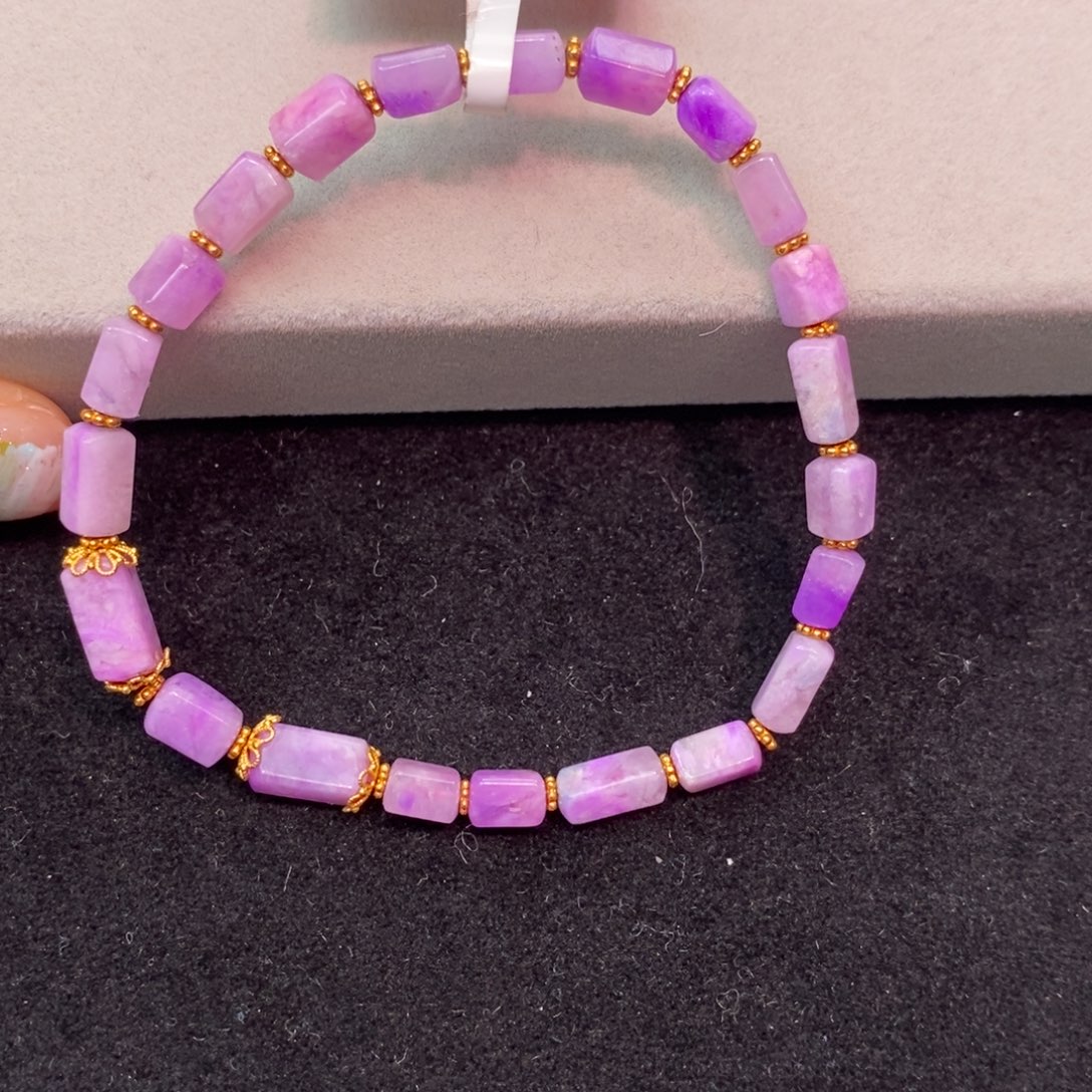 苏纪石（舒俱来）18K金镶嵌手链