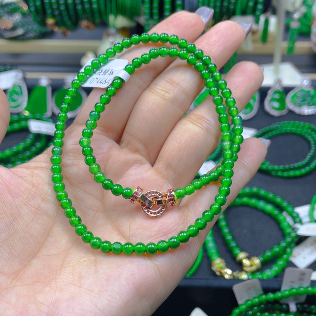 颈饰未镶嵌翡翠锁骨链4