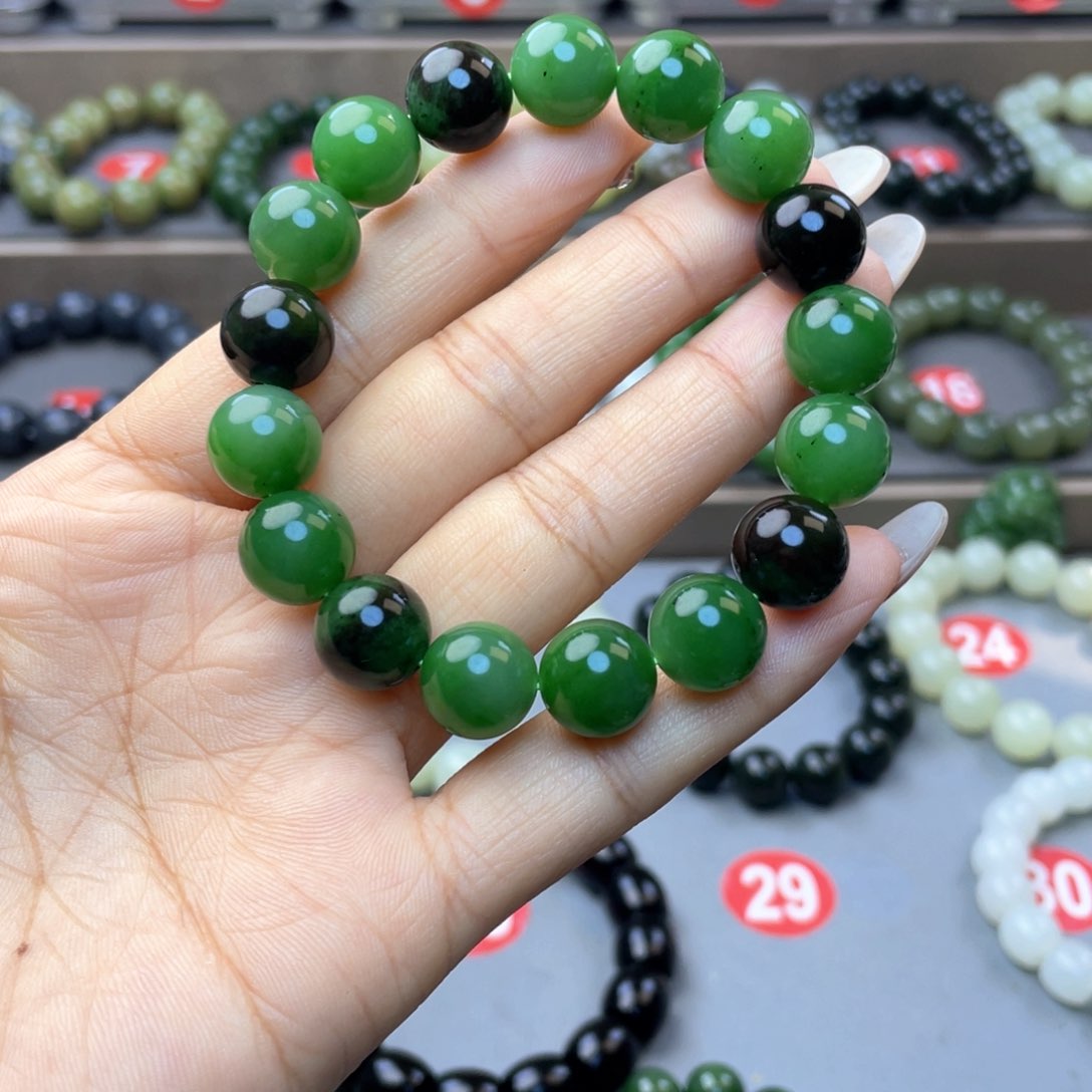 和田玉手串未镶嵌用****5