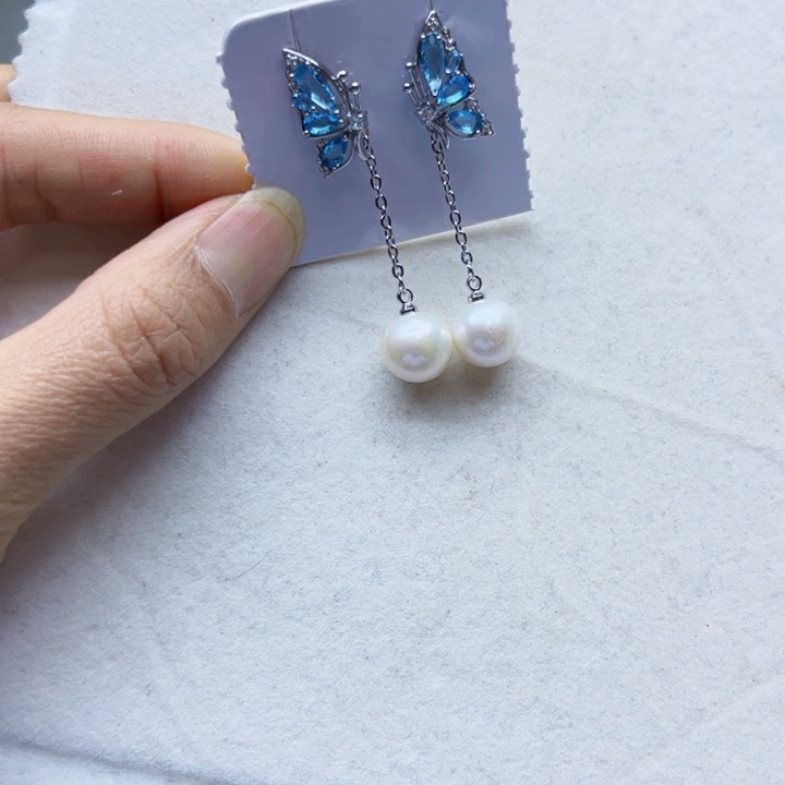 淡水珍珠吊坠银S925镶嵌