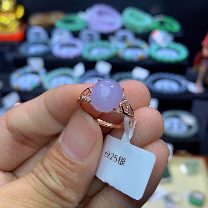 翡翠手链银S925镶嵌M**M翡翠