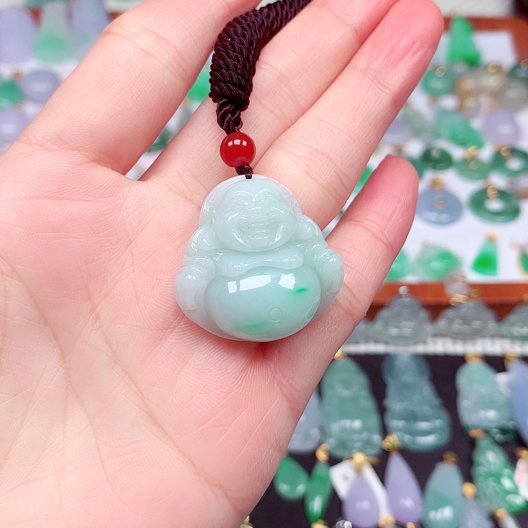 翡翠颈饰未镶嵌天然翡翠A货