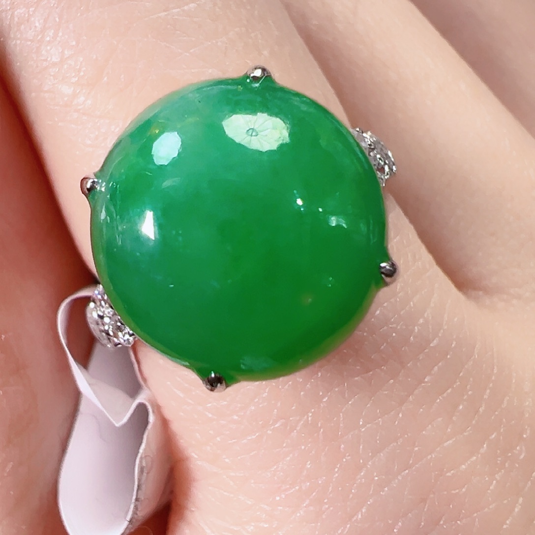 翡翠戒指18K金镶嵌【福利款】签收后24小时鉴赏期