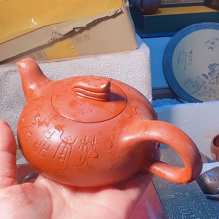 紫砂茶杯宜兴紫砂全手工制作