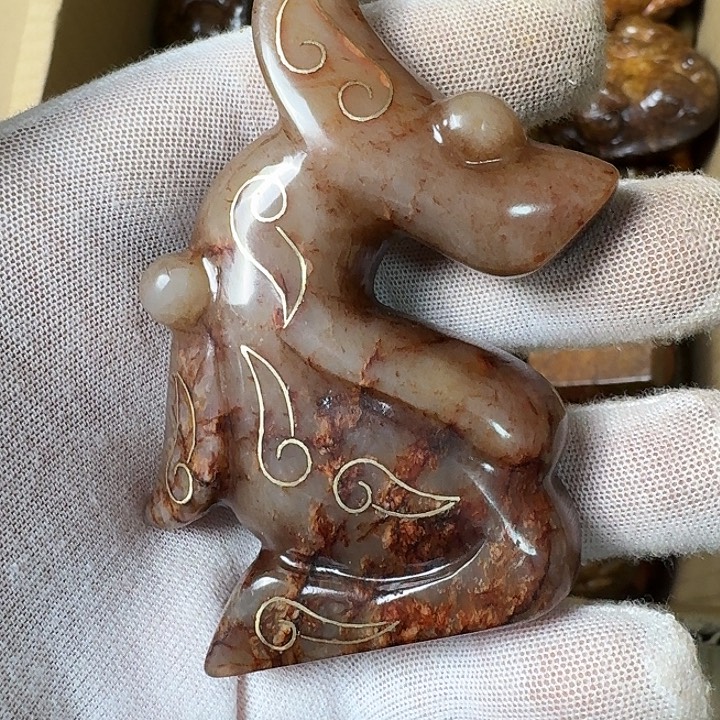 和田玉未镶嵌挂件