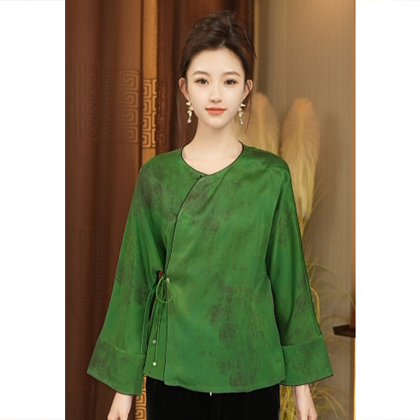 【林典】7121新中式高端桑蚕丝上衣