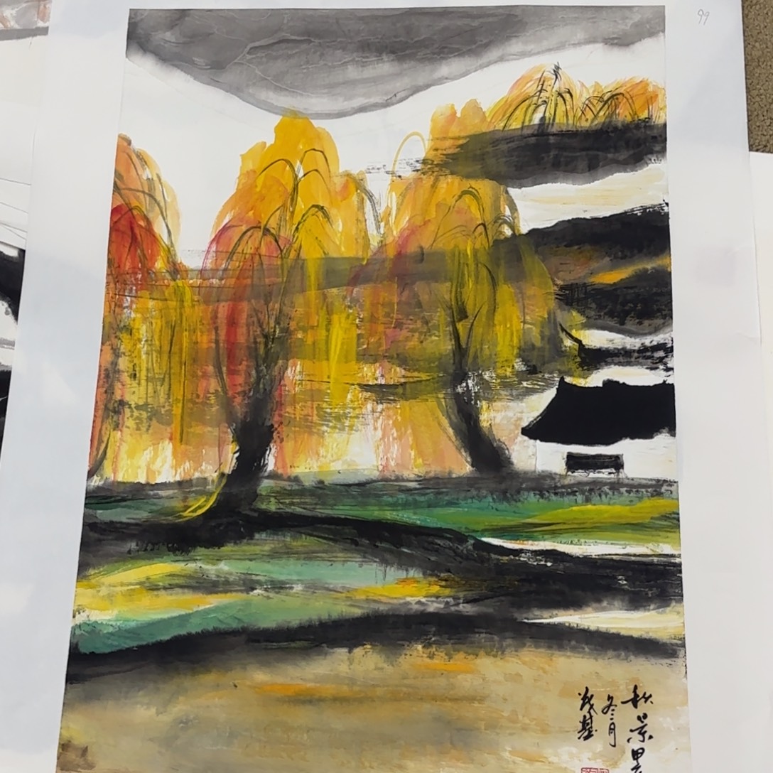 国画国画老师作品刘