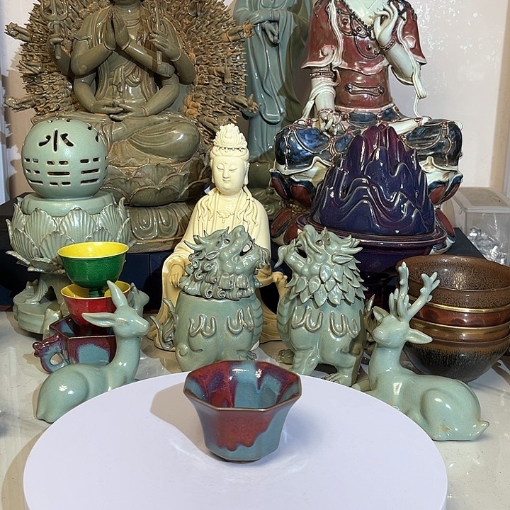 瓷片摆件摆件摆件