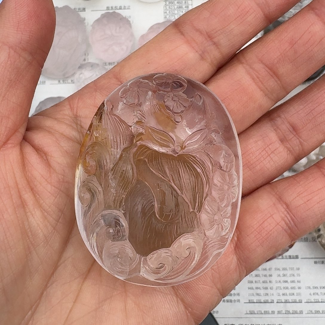 水晶颈饰未镶嵌西****鹰定制