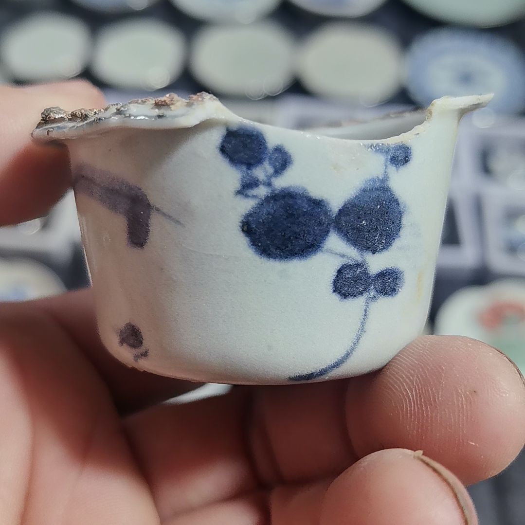 瓷片青花影青杯垫标本全选