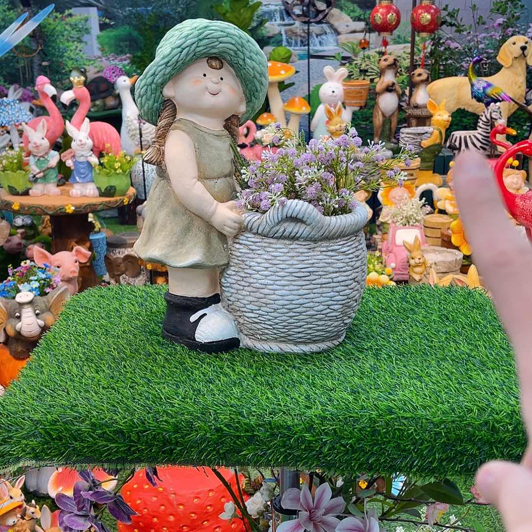 红陶花园庭院摆件