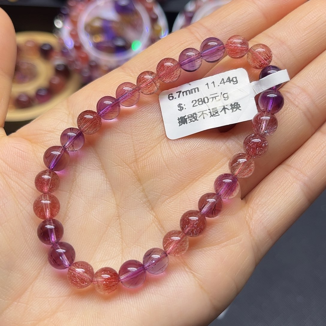 水晶手链未镶嵌天然水晶