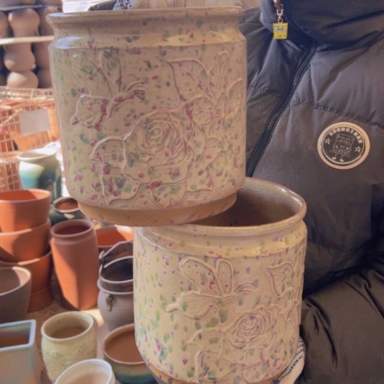 紫砂花盆高20口20————-