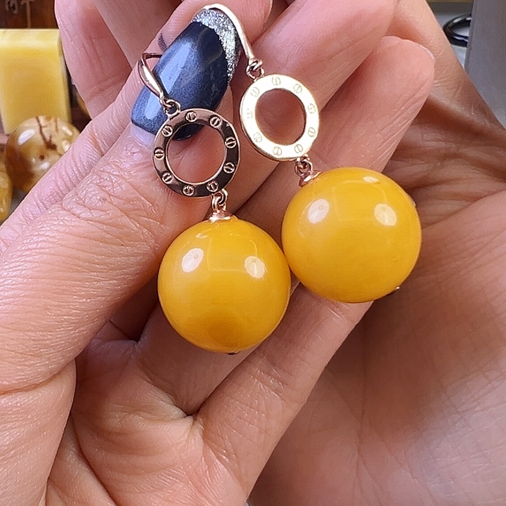 蜜蜡颈饰未镶嵌蜜蜡