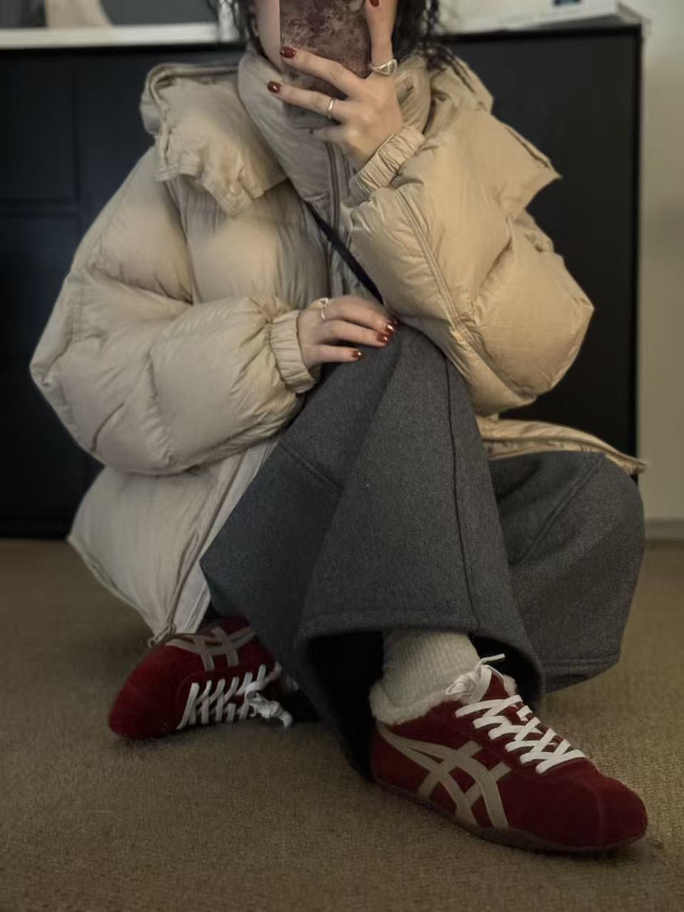 【珍珍何HB】1201定制款韩系极简立领带帽可摘卸帽短款羽绒外套