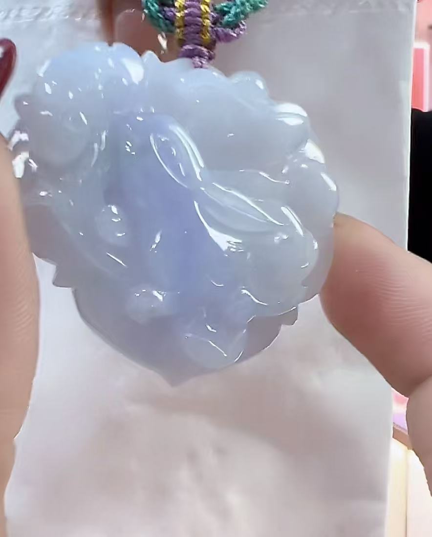 天然翡翠A货孤品吊坠123