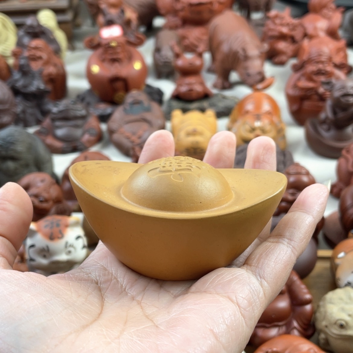 【闪购商品】紫砂茶宠紫砂大元宝