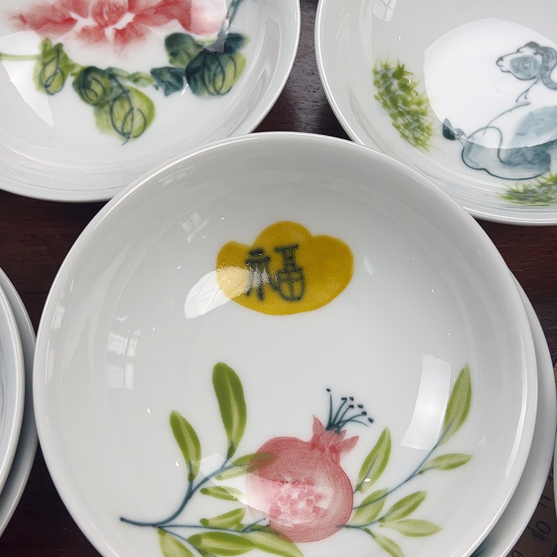 瓷片景德镇陶瓷手工手绘制作