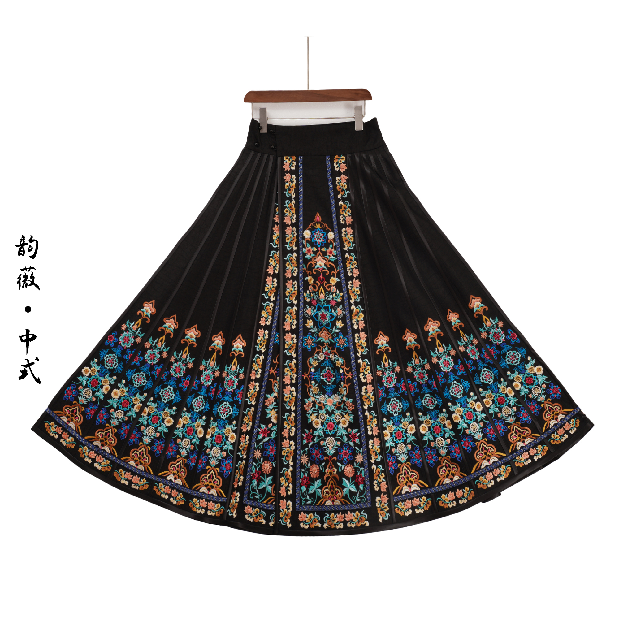 [敦煌pro]韵薇•中式中国风裙子半身裙刺绣传统重工马面裙10515