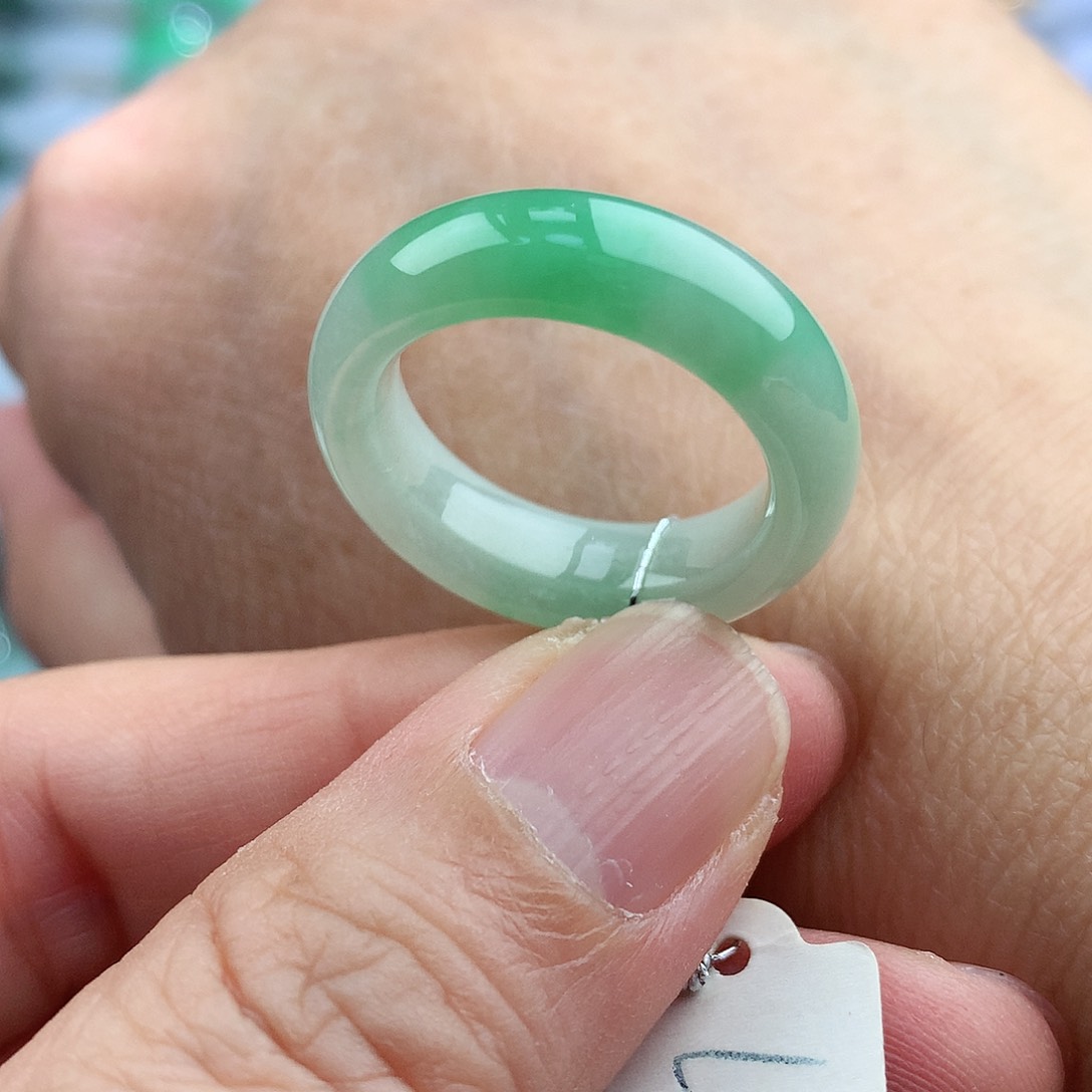 未镶嵌戒指翡翠16-17号