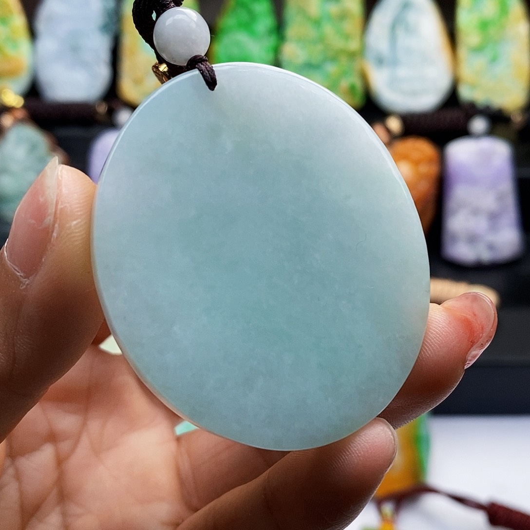 颈饰未镶嵌翡翠翡翠A货一物一证