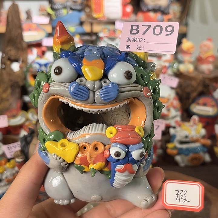 泥塑纯手工茶宠摆件