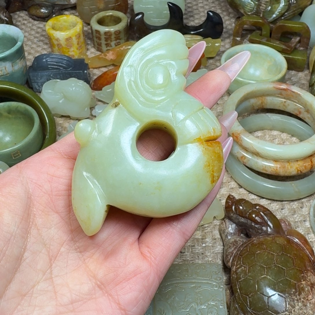 白玉菩提吊坠挂件