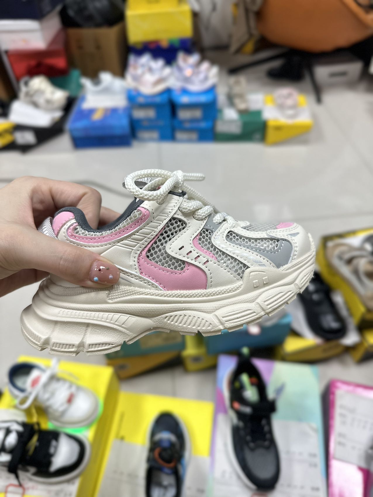 23089四季款款舒适运动鞋粉色（温州童鞋）