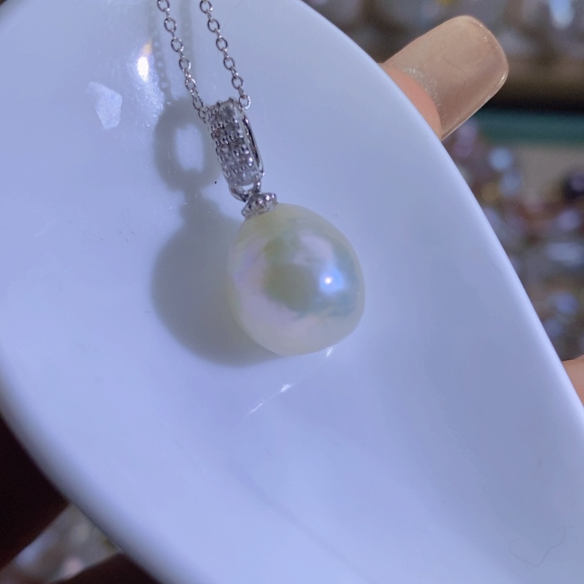 【闪购商品】淡水珍珠天然珍珠（微瑕）合金