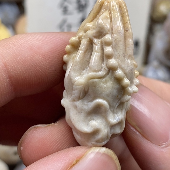 硅化珊瑚（珊瑚玉）未镶嵌颈饰