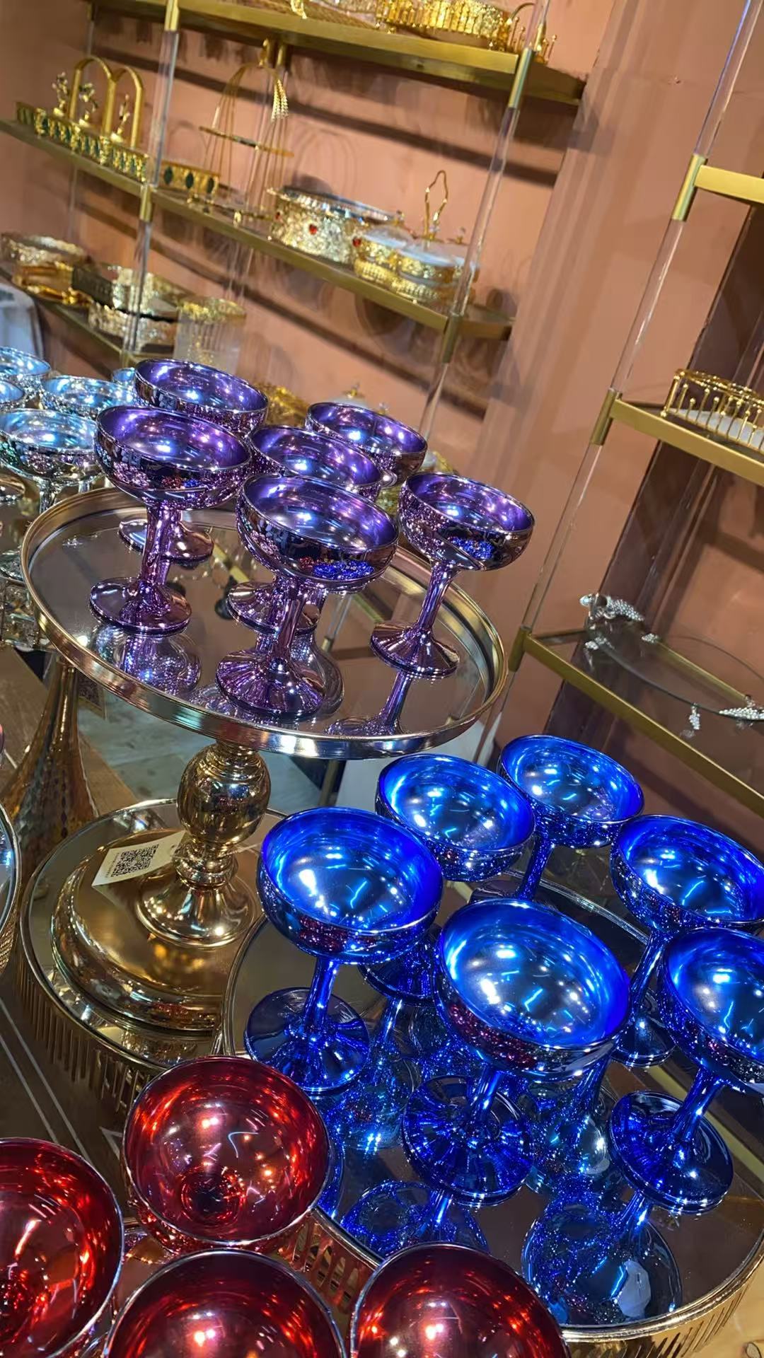 【简爱好物】高档家用彩色创意六各一组果酱杯